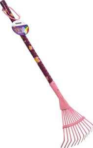 Rastrello in metallo per bambini rosa Stocker Art 2302 con lunghezza da 78cm.