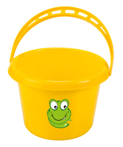 Secchiello in plastica per bambini giallo Stocker Art 4927 con capacità di 1 lt.