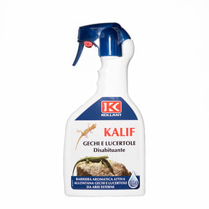 KALIF - DISABITUANTE GECHI E LUCERTOLE flacone da 750ml crea una barriera olfattiva.