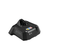 Caricatore Standard AL 1 Stihl compatibile con la batteria AS 2, con indicatore dello stato di funzionamento al LED.