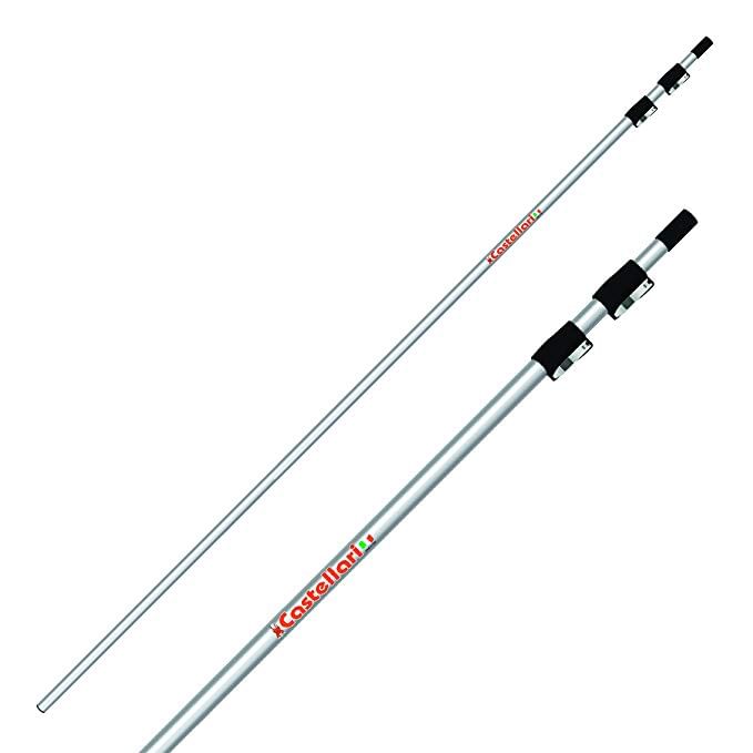 Asta telescopica in alluminio professionale AT 9M Castellari con lunghezza telescopica da 3 a 9mt.