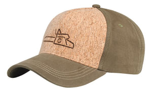 Cappello Stihl CORK 100% cotone con parte anteriore in sughero.