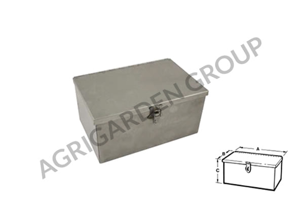 Cassetta porta attrezzi in lamiera piegata e saldata