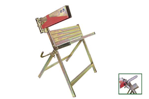 Cavalletto tagliatronchi Logiko in acciaio zincato per il taglio di legna