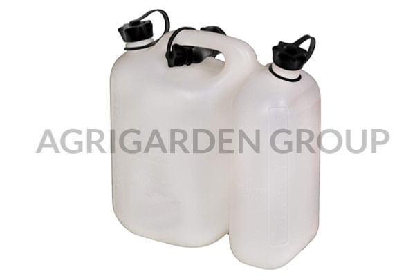 Tanica combinata eco 5,5 litri + 3 lt, per miscela ed olio, con beccuccio