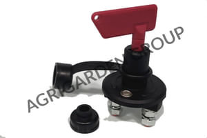 Interruttore staccabatteria unipolare con leva estraibile e cappuccio di protezione