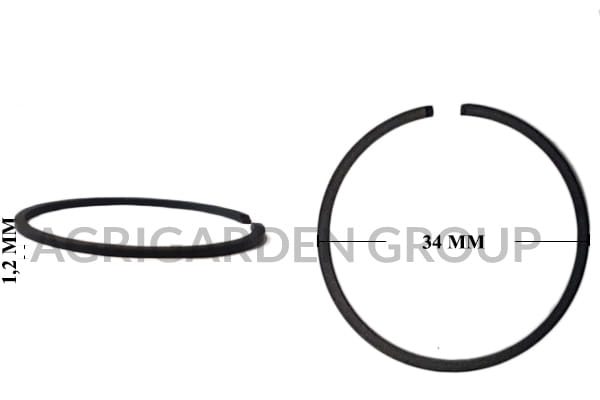 Segmento fascia elastica diametro 34 spessore 1
