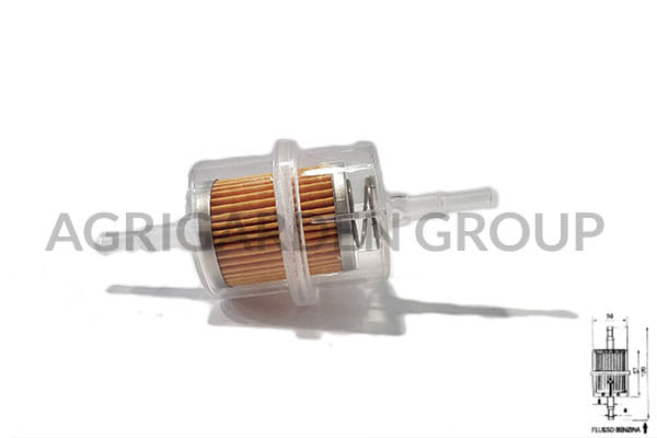 Filtro carburante in plastica