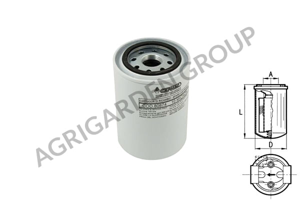 Cartuccia filtrazione 60µ per CA-072010