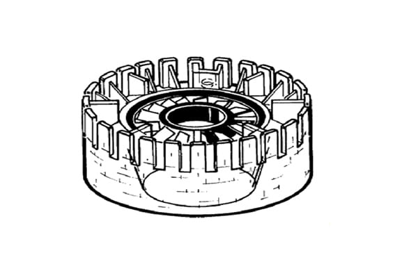 Anello prefiltro trasparente bagno d'olio motore Lombardini 6ld260