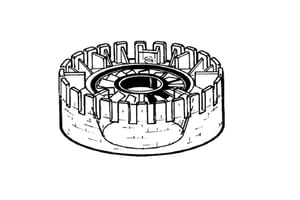 Anello prefiltro trasparente bagno d'olio motore Lombardini 6ld260