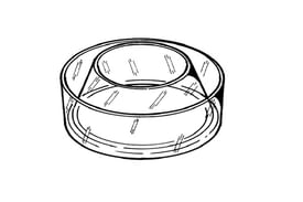 Anello prefiltro trasparente bagno d'olio motore Fiat 4955800