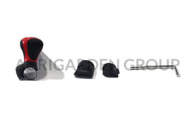 Pomello sterzo volante per easy rider rosso - nero