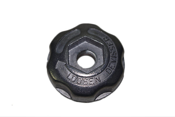 Pomolo in alluminio per pomello testina decespugliatore