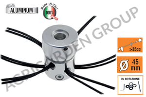 Testina multifilo mini-mulcher 12 fili con attacco universale per decespugliatore