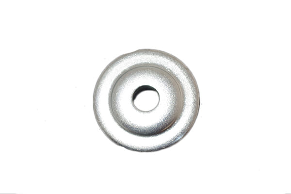 Flangia sottodisco per decespugliatore in acciaio. Diametro esterno 48 mm - foro centrale 12
