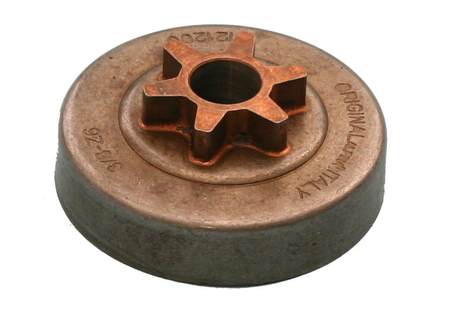 Rocchetto pignone campana frizione 3/8 z6 commerciale per motosega Alpina