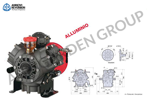 Pompa a membrana ad alta pressione AR 1203 C/C Annovi Reverberi