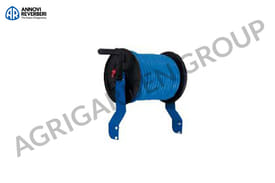 Avvolgitubo con 50 mt di tubo 8x13, 25 bar per carrello botte trattamenti