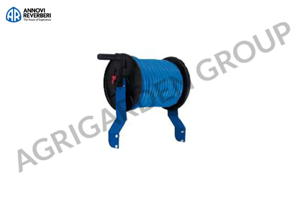 Avvolgitubo con 50 mt di tubo 8x13, 25 bar per carrello botte trattamenti