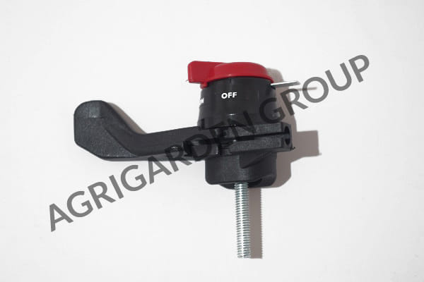 Manettino accelleratore dx con perno e interruttore per motozappa