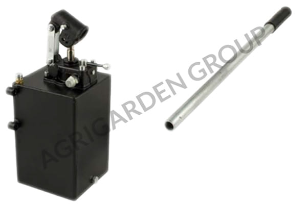 Pompa a mano 25 cc doppio effetto con rubinetto di inversione completa di serbatoio