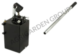 Pompa a mano 25 cc doppio effetto con rubinetto di inversione completa di serbatoio