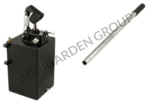 Pompa a mano 25 cc doppio effetto con rubinetto di inversione completa di serbatoio