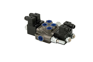 Distributore oleodinamico elettrico tipo MD 2 leve