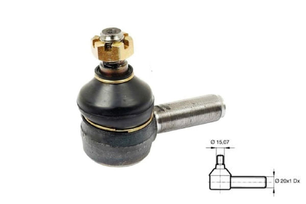 Testina di sterzo diametro filetto 20x1 dx