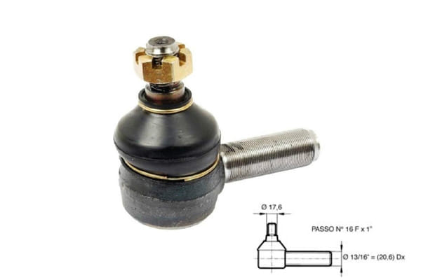 Testina di sterzo diametro 13/16”x16 dx