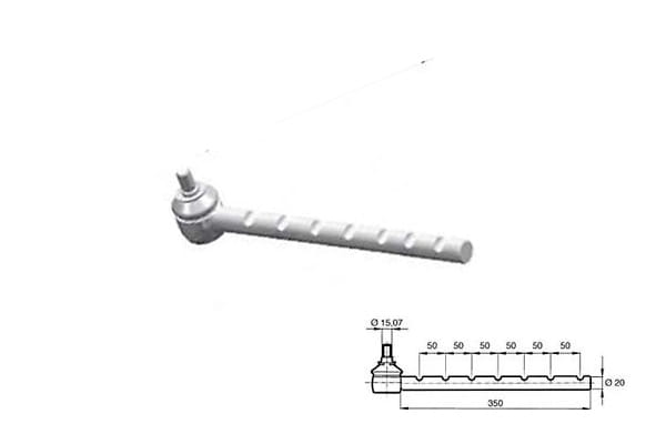 Testina di sterzo diametro filetto 20
