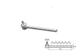 Testina di sterzo diametro filetto 20