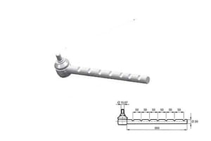 Testina di sterzo diametro filetto 20