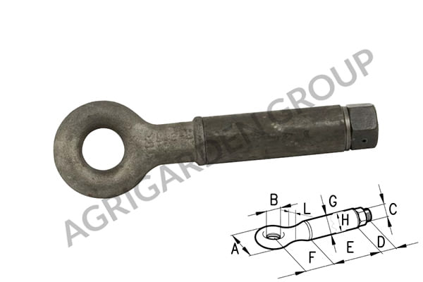 Occhione girevole per timone