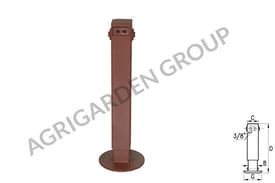 Piede idraulico con valvola di blocco per rimorchio