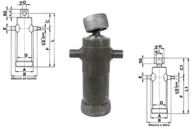 Cilindro telescopico idraulico per Carraro