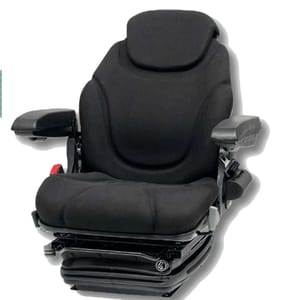 Sedile in tessuto nero super comfort con regolazione schienale