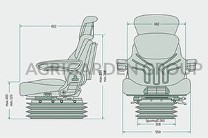 Sedile Grammer Maximo Dynamic DDS msg95al/7