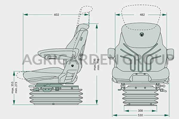 Sedile Grammer Maximo Comfort Plus MSG 95a/731