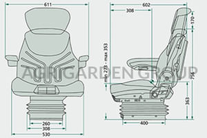 Sedile Grammer MSG 95al/731 poggiatesta