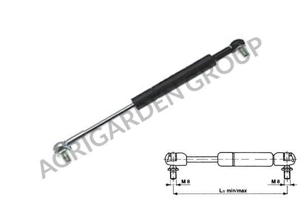 Pistoncino molla a gas per vetri posteriori