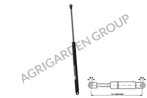 Pistoncino molla a gas per lunotto e vetro posteriore per trattore