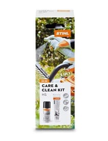 CARE & CLEAN KIT HS STIHL per pulizia e manutenzione tagliasiepi e tosasiepi.