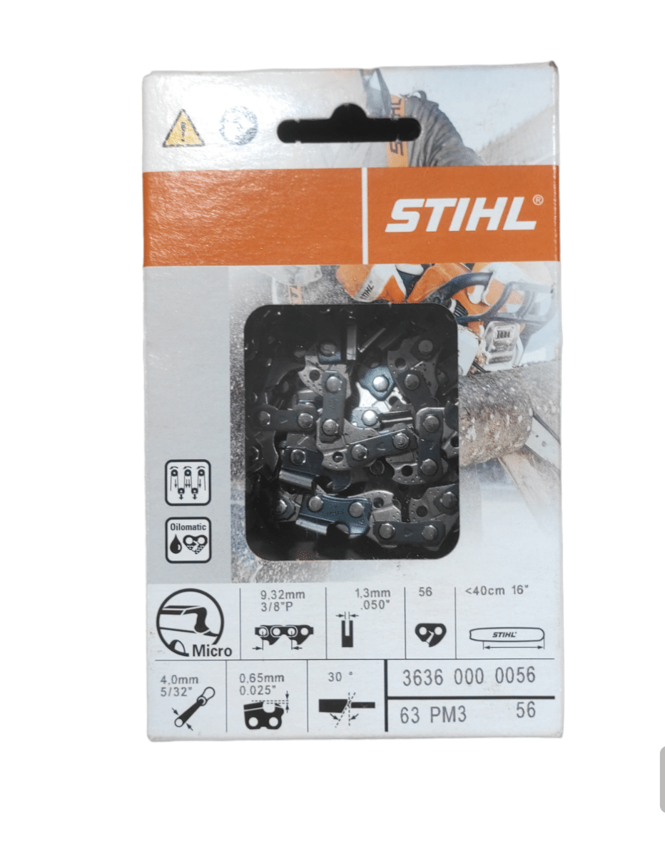 Catena originale stihl oilomatic 63pm3, 56 maglie 3/8"p, spessore 1,3 mm per barra, spranga da 40 cm