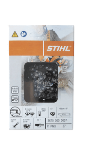 Catena originale stihl 57 maglie passo 1/4" spessore 1,1mm per barra 25cm