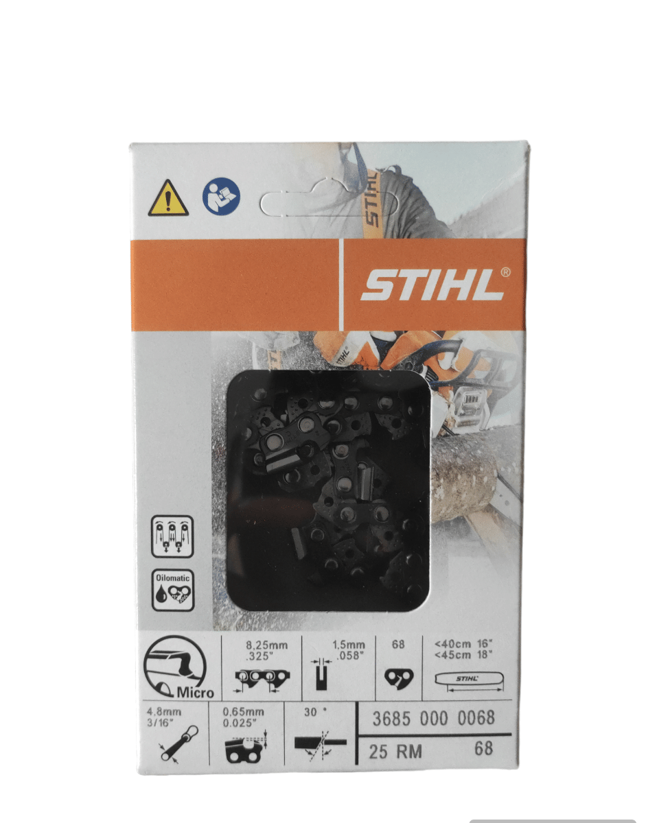 Catena originale stihl 68 maglie passo 325" spessore 1,5mm per barra da 45cm