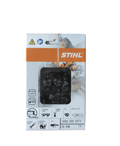 Catena originale stihl 74 maglie passo 325" spessore 1,6mm per barra da 45cm