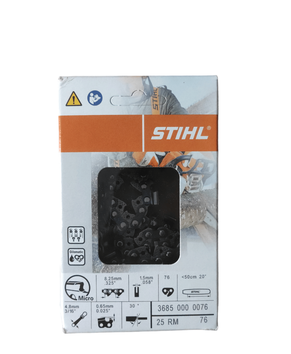 Catena originale stihl 76 maglie passo 325" spessore 1,5mm per barra da 50cm