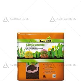 TerraBrill Substrato CACTACEE sacco da 5kg ideale per piante grasse.